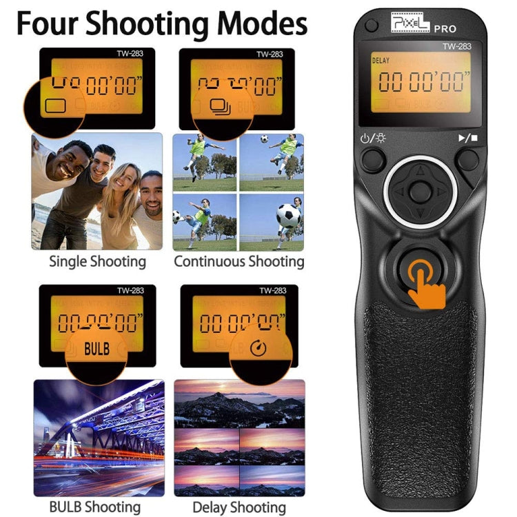 For Nikon DC0 Pixel TW283 Shutter Wireless Delay Remote Control SLR Shutter Flasher - Wireless Remote Control by Pixel | Online Shopping UK | buy2fix