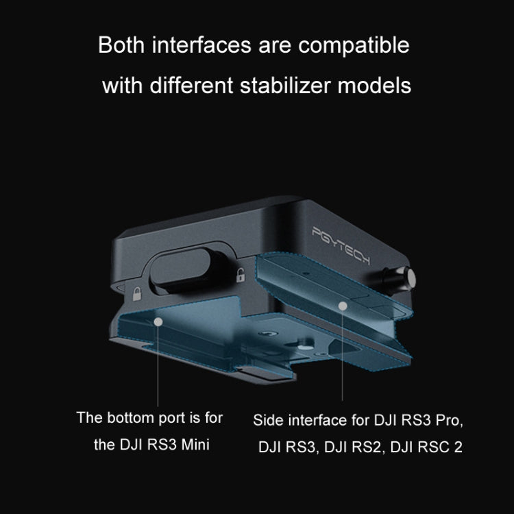 For DJI RS3 Mini/RS3 PGYTECH Quick Release Plate Gimbal Base(P-RH-167) -  by PGYTECH | Online Shopping UK | buy2fix