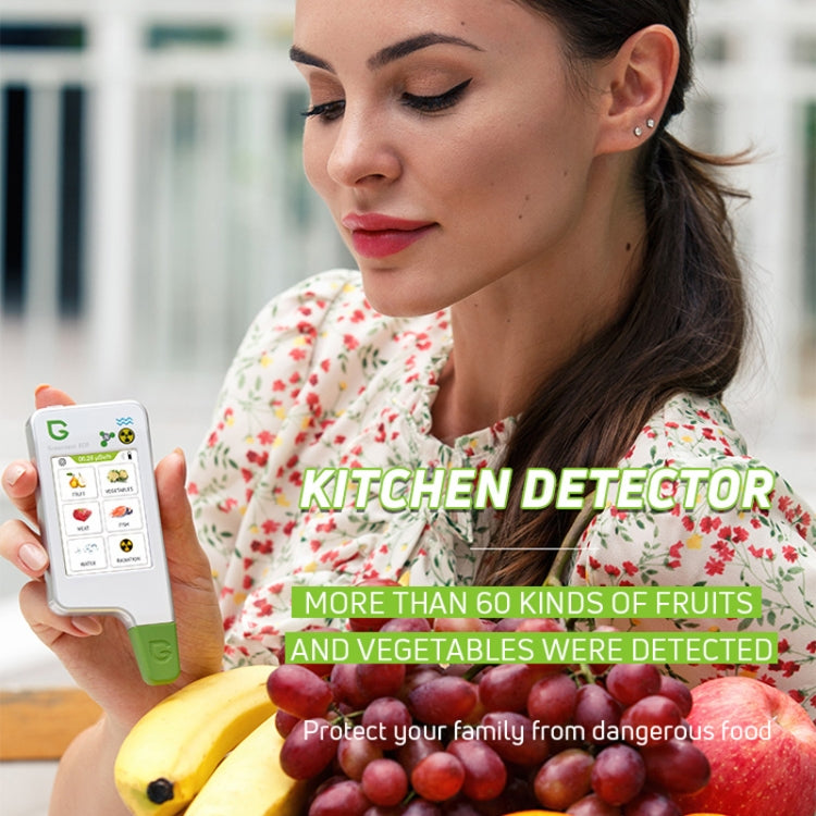 Greentest ECO6 Vegetable, Fruit, Meat Food Nitrate Water Quality Nuclear Radiation Environmental Detector, EU Plug(Black) - Radiation Detector by Greentest | Online Shopping UK | buy2fix