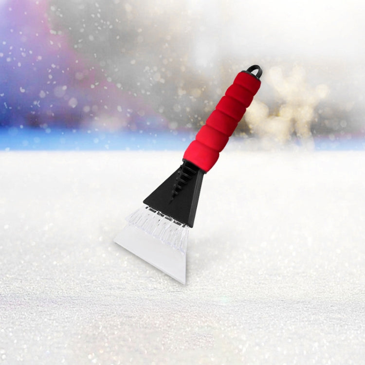 Car De-icer Shovel Multifunctional Frost Scraping Snow Sweeping Brush(Red) - Ice Scraper by buy2fix | Online Shopping UK | buy2fix