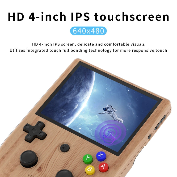 ANBERNIC RG405V 4+256G 10000 Games Handheld Game Console 4-Inch IPS Screen Android 12 System T618 64-Bit Game Player(Wood Grain) - Pocket Console by ANBERNIC | Online Shopping UK | buy2fix