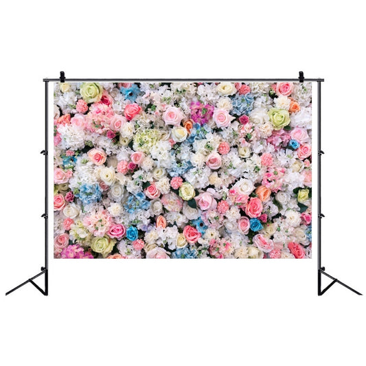 2.1 X 1.5m Festive Photography Backdrop 3D Wedding Flower Wall Hanging Cloth, Style: C-1886 - Valentines Day by buy2fix | Online Shopping UK | buy2fix