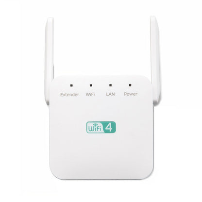 2.4G 300M Wi-Fi Amplifier Long Range WiFi Repeater Wireless Signal Booster US Plug White - Broadband Amplifiers by buy2fix | Online Shopping UK | buy2fix
