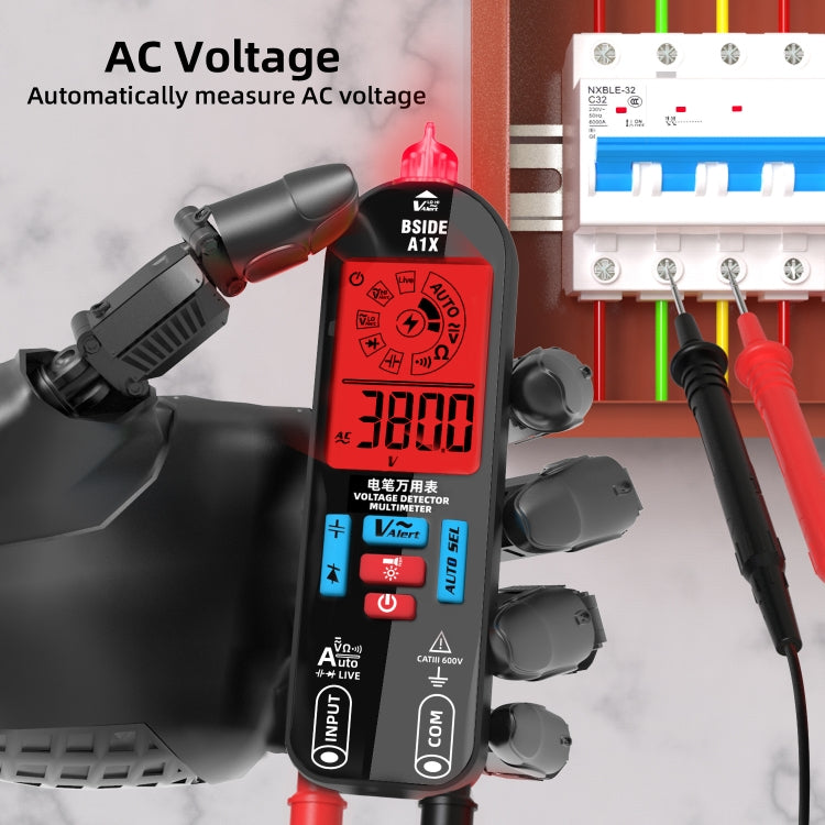 BSIDE A1X Charging Model Mini Digital Electric Pen Intelligent Automatic Merit Multimeter, Specification: Standard - Digital Multimeter by BSIDE | Online Shopping UK | buy2fix