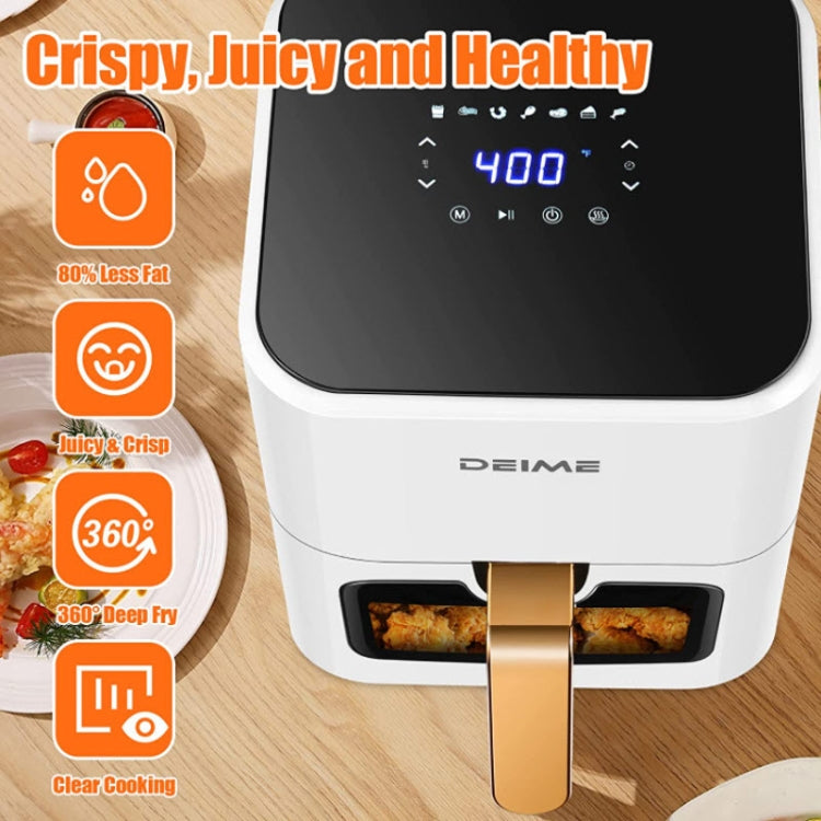 DEIME 4.2 L Visual Air Fryer Home Oil-Free Electrical Fryer, US Plug - Electric Deep Fryers by DEIME | Online Shopping UK | buy2fix