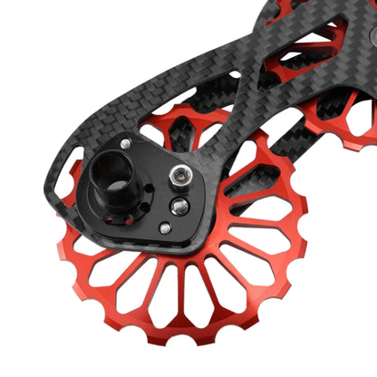 Carbon Fiber Guide Wheel For Road Bike Bicycle Bearing Rear Derailleur Guide Wheel Parts, Model Number: SD3 Red - Guide wheels by BIKERSAY | Online Shopping UK | buy2fix