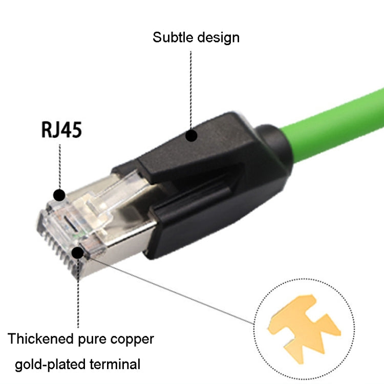 12m CAT6 Double Shielded Gigabit Industrial Cable Vibration-Resistant And Highly Flexible Drag Chain Cable - Lan Cable and Tools by buy2fix | Online Shopping UK | buy2fix