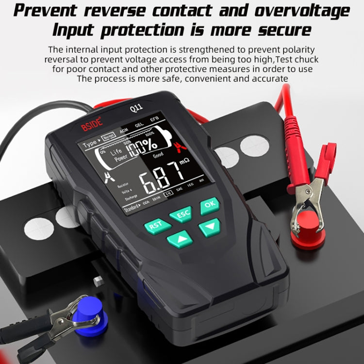 BSIDE Q11 Car Battery Detector 12V/24V Battery Life Capacity Internal Resistance Tester - Electronic Test by BSIDE | Online Shopping UK | buy2fix