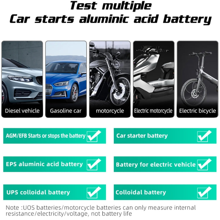 BSIDE Q11 Car Battery Detector 12V/24V Battery Life Capacity Internal Resistance Tester - Electronic Test by BSIDE | Online Shopping UK | buy2fix