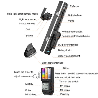 YONGNUO YN360IV 480 LEDs RGB APP Controlled Photography Fill Light, Spec: Standard+Adapter+NP-F750 -  by YONGNUO | Online Shopping UK | buy2fix