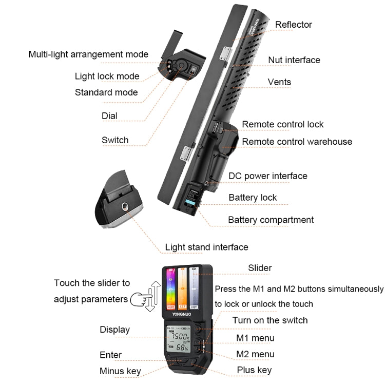 YONGNUO YN360IV 480 LEDs RGB APP Controlled Photography Fill Light, Spec: Standard -  by YONGNUO | Online Shopping UK | buy2fix