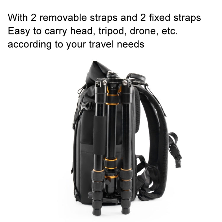 Cwatcun D113 Shoulder Leisure Camera Bag Waterproof High Capacity Outdoor Travel Photography Bag, Color: Large Black - Backpack by Cwatcun | Online Shopping UK | buy2fix