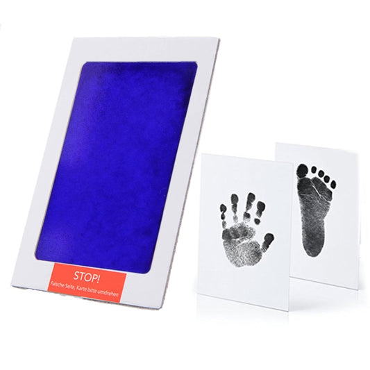 Non-Toxic Baby Handprint Footprint Imprint Souvenirs Infant Clay Toy Gifts(Blue) - Baby Souvenirs by buy2fix | Online Shopping UK | buy2fix