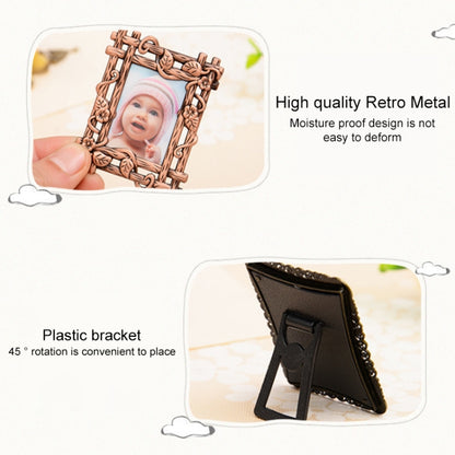 2 PCS Creative Metal Vintage Photo Frame(Lace Heart) - Home & Garden by buy2fix | Online Shopping UK | buy2fix