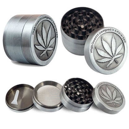 2 PCS Weed Grinder Metal Stainless Steel Maple leaf Type Herbal Herb Tobacco Grinder, Size:30MM 3 laryers - Home & Garden by buy2fix | Online Shopping UK | buy2fix