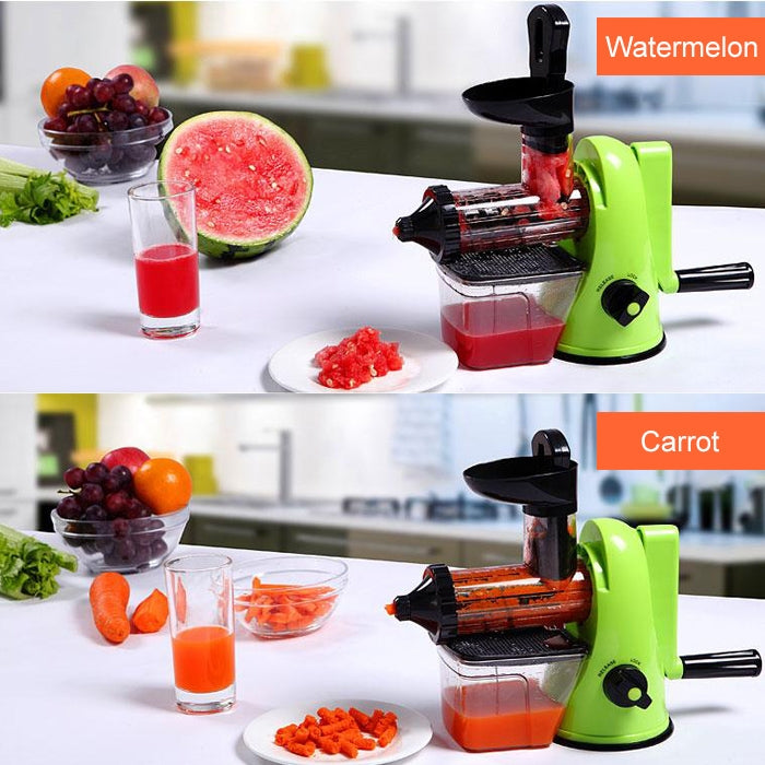 Multifunction Home Manual Juicer Apple Orange Wheatgrass Portable DIY Juicer(Yellow) - Home & Garden by buy2fix | Online Shopping UK | buy2fix