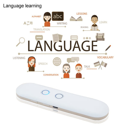 T4 Portable AI Smart Voice Translator Business Travel Real Time Translation Machine Support 42 Languages (White) - Consumer Electronics by buy2fix | Online Shopping UK | buy2fix