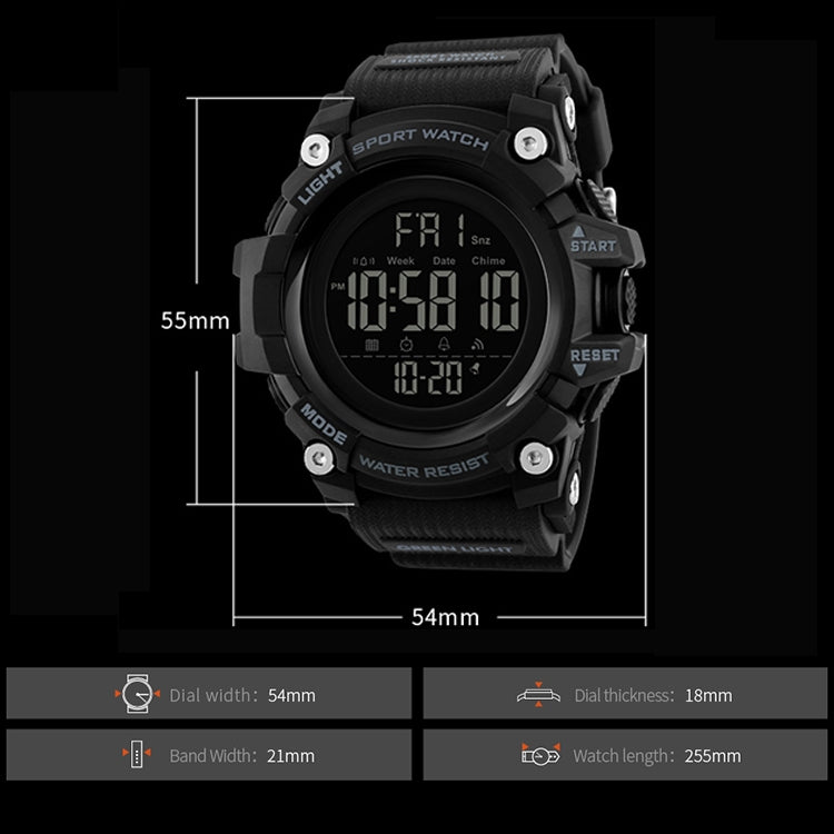 SKMEI 1384 Multifunctional Men Outdoor Fashion Noctilucent Waterproof LED Digital Watch (Khaki) - LED Digital Watches by SKMEI | Online Shopping UK | buy2fix