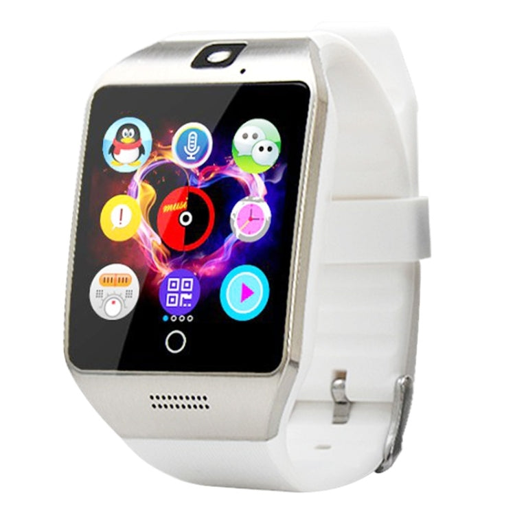 Q18S 1.54 inch IPS Screen MTK6260A Bluetooth 3.0 Smart Watch Phone, Pedometer / Sedentary Reminder / Sleeping Monitor  / Anti-Loss / Remote Camera / GSM / 0.3M Camera (White + Silver) - Smart Wear by buy2fix | Online Shopping UK | buy2fix