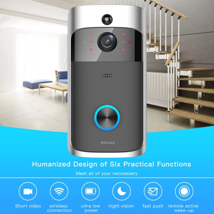 M3 720P Smart WIFI Ultra Low Power Video Visual Doorbell,Support Mobile Phone Remote Monitoring & Night Vision(Black) - Security by buy2fix | Online Shopping UK | buy2fix