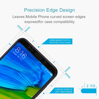 For Xiaomi  Redmi 5 Plus 9H Surface Hardness 2.5D Edge Anti-scratch Silk-screen Full Screen HD Tempered Glass Screen Protector (Black) -  by buy2fix | Online Shopping UK | buy2fix