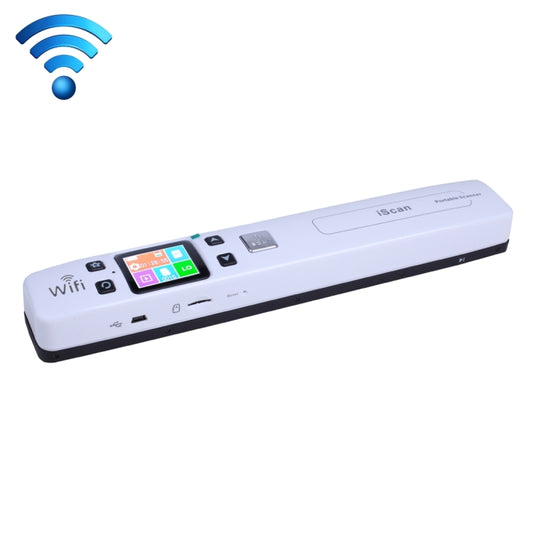 iScan02 WiFi Double Roller Mobile Document Portable Handheld Scanner with LED Display,  Support 1050DPI  / 600DPI  / 300DPI  / PDF / JPG / TF(White) - Consumer Electronics by buy2fix | Online Shopping UK | buy2fix