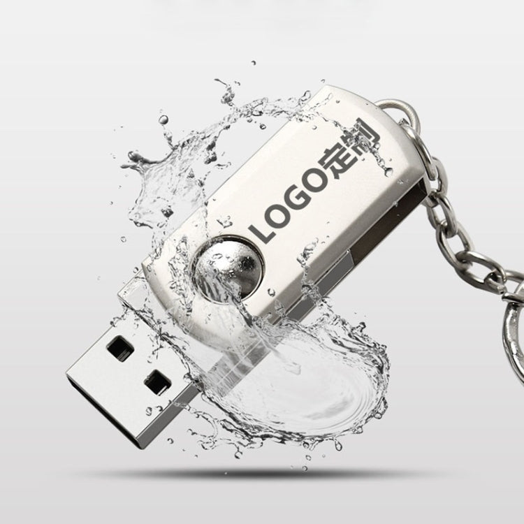 MicroDrive 32GB USB 2.0 Creative Personality Metal U Disk with Keychain (Silver) - USB Flash Drives by MicroDrive | Online Shopping UK | buy2fix