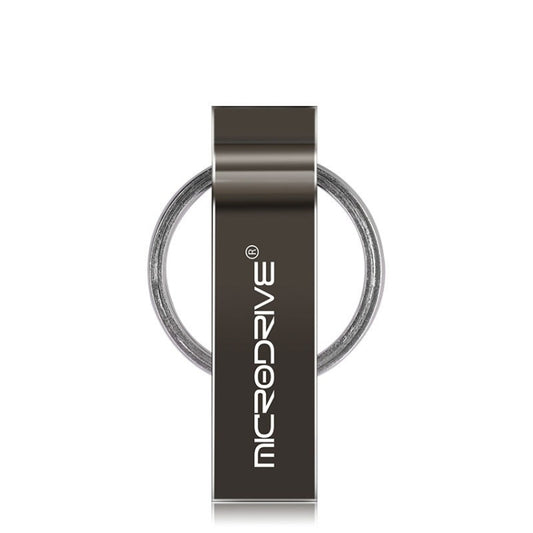 MicroDrive 8GB USB 2.0 Metal Keychain U Disk (Black) - Computer & Networking by MicroDrive | Online Shopping UK | buy2fix