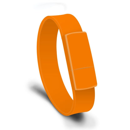 MicroDrive 16GB USB 2.0 Fashion Bracelet Wristband U Disk (Orange) - USB Flash Drives by MicroDrive | Online Shopping UK | buy2fix