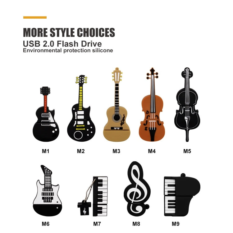 MicroDrive 4GB USB 2.0 Medium Violin U Disk - USB Flash Drives by MicroDrive | Online Shopping UK | buy2fix